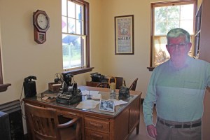 Train office, with final agent Mel Sheley