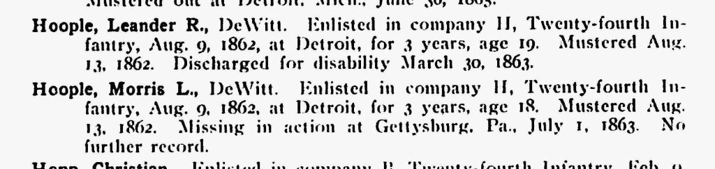 Hoople brothers - Civil War