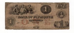 Plymouth 1857 1 dollar - front