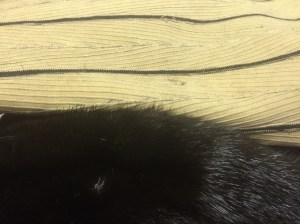 front and back of a mink coat