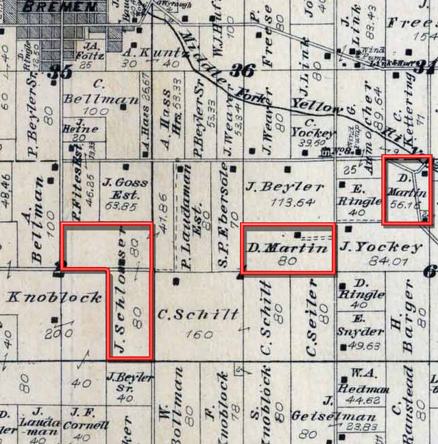 Schlosser land near Bremen - 1881