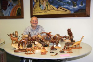 Keith Board and his wood carvings