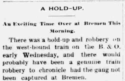 train holdup - 1896