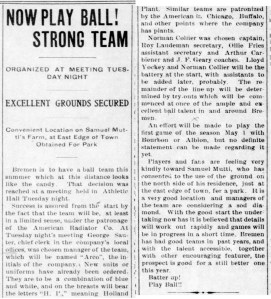 Sunnyside established - 1910