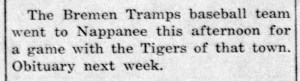 Tramps vs Tigers - 1920