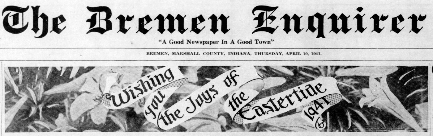 Easter headline - Enquirer_Thu__Apr_10__1941_