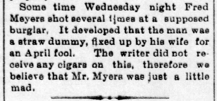 Fred Myers shoots straw dummy - Enquirer_Fri__Apr_9__1897_.jpg