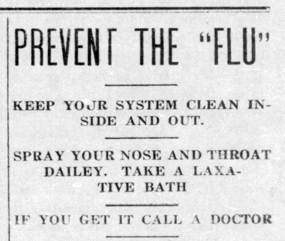 Spanish flu - 17 Oct 1918