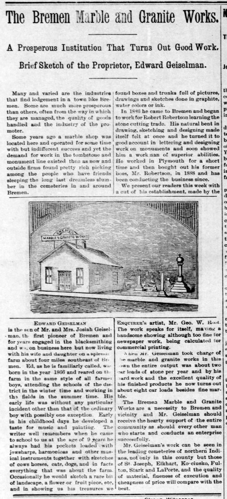 Bremen Enquirer - 18 Nov 1892