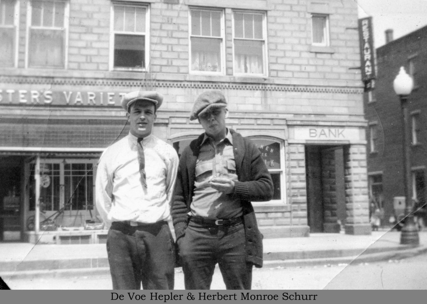 Herbert Schurr and De Voy Hepler, c1928