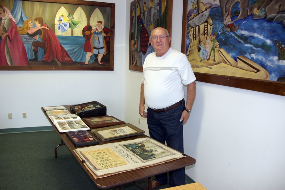 Dick Kares with collection