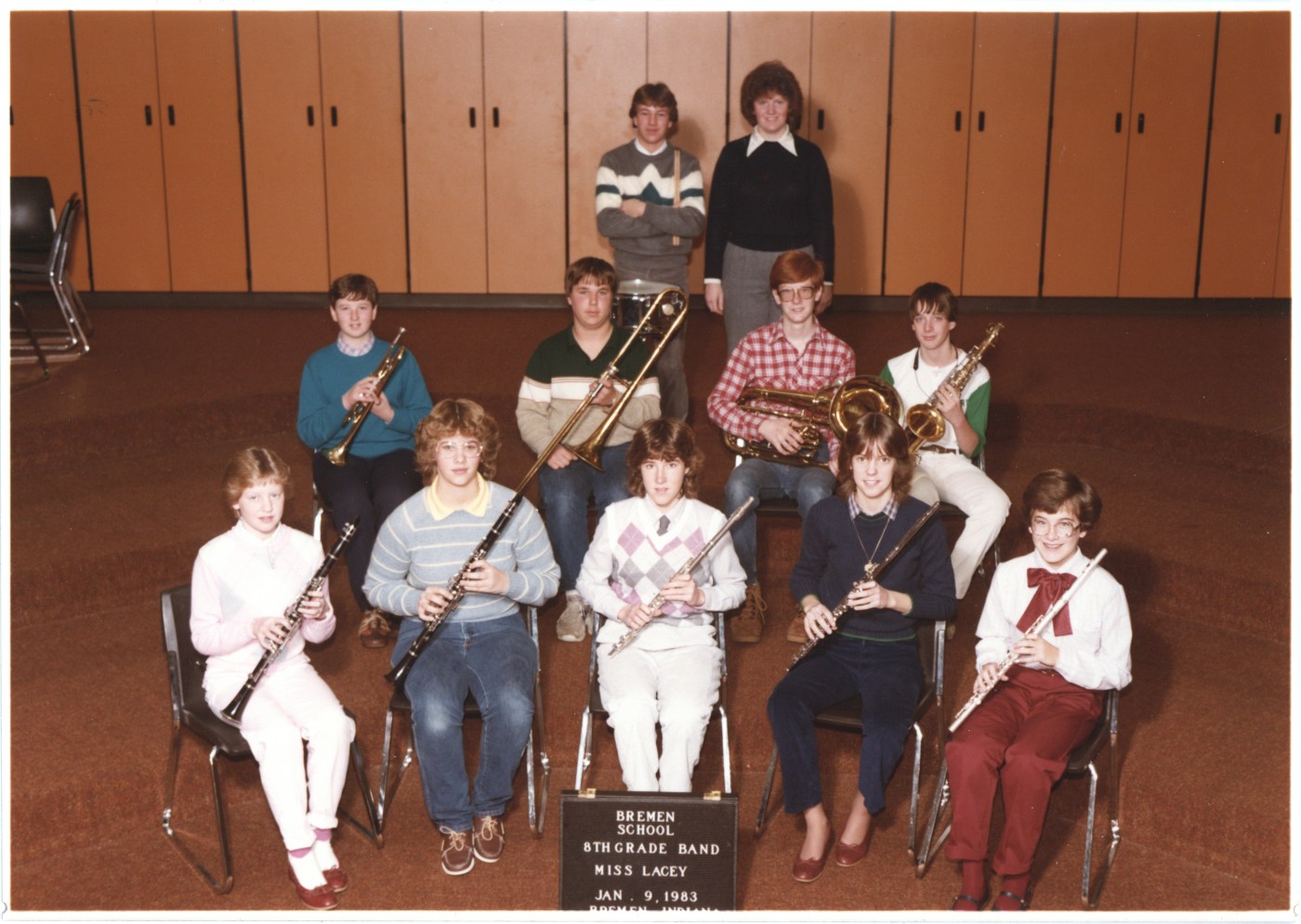 1983 or so - Bremen School band - Linda Lacey collection - 02 retouched